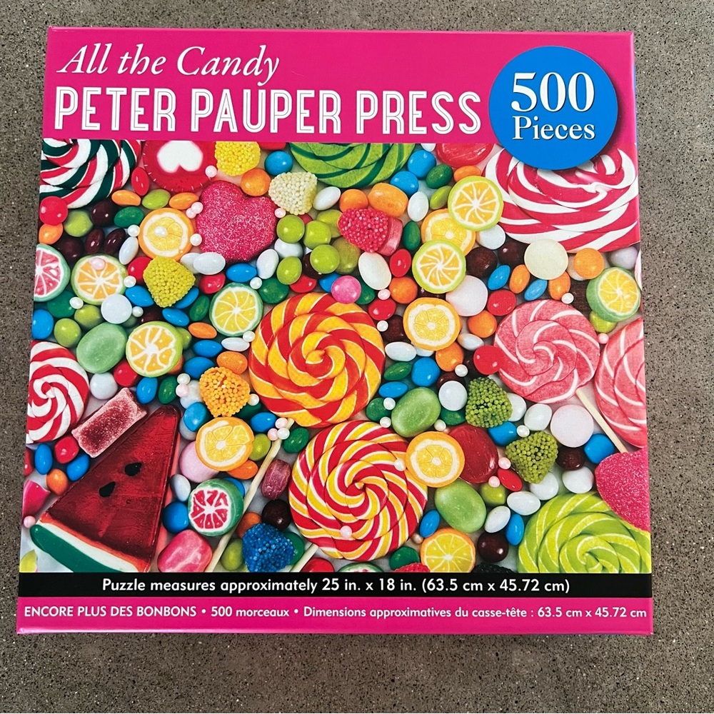 All the Candy Peter Pauper Press PUZZLE - 500 pieces